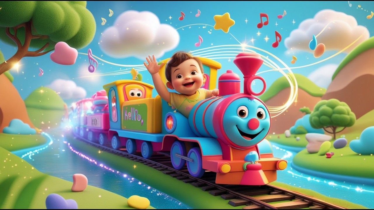 Choo Choo Talking Train Fun 🚂🎶 | Learn Letters & Sounds for Kids | Fun Preschool Learning