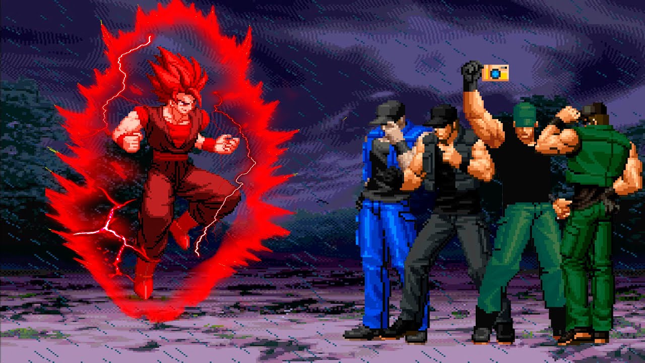 [KOF Mugen] Злой Гоку против команды Кларка Стилла