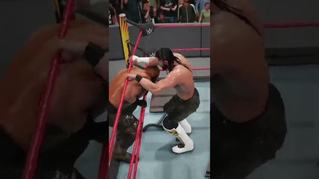 EXTREME MOMENT  DEADLIEST POWERBOMB😧WWE2K19 MODS #sethrollins #trendingshorts #shorts #youtubeshorts