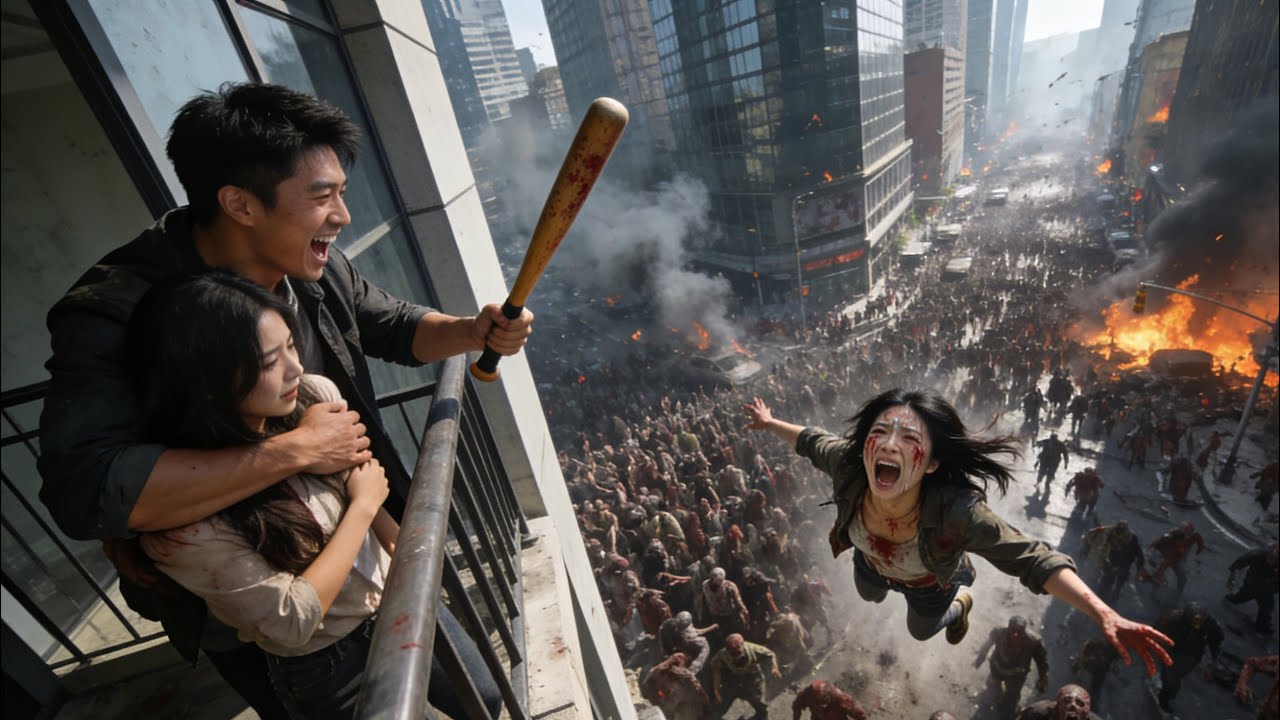 喪尸末世：墜樓前最後一眼，竟是未婚夫抱著校花在激吻！ 🤬 28樓扔下餵屍群，只為省一口吃的？落地前一刻系統覺醒：這一次，我要把你們剁碎了餵喪屍！