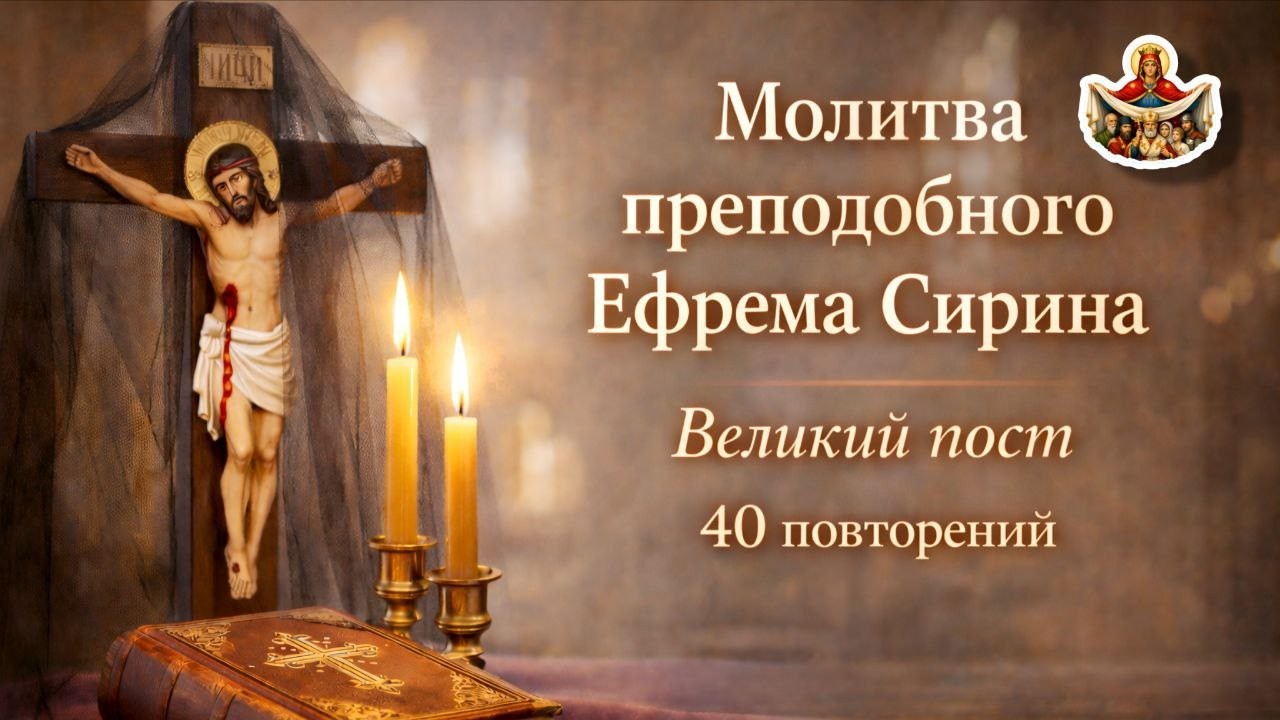 ☦️Главная молитва на Великий пост - Молитва Ефрема Сирина. Православная молитва покаяния и смирения.