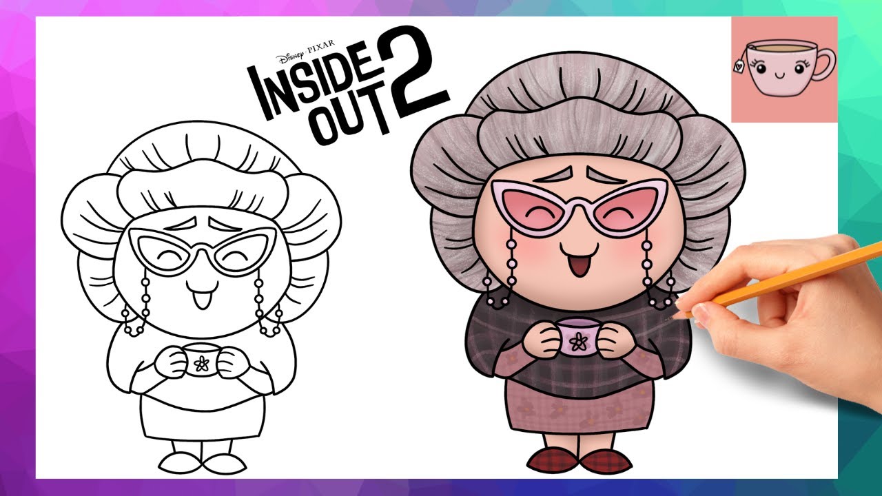 How To Draw Nostalgia from Inside Out 2 | Disney Pixar | Cute Easy Step By Step Drawing Tutorial