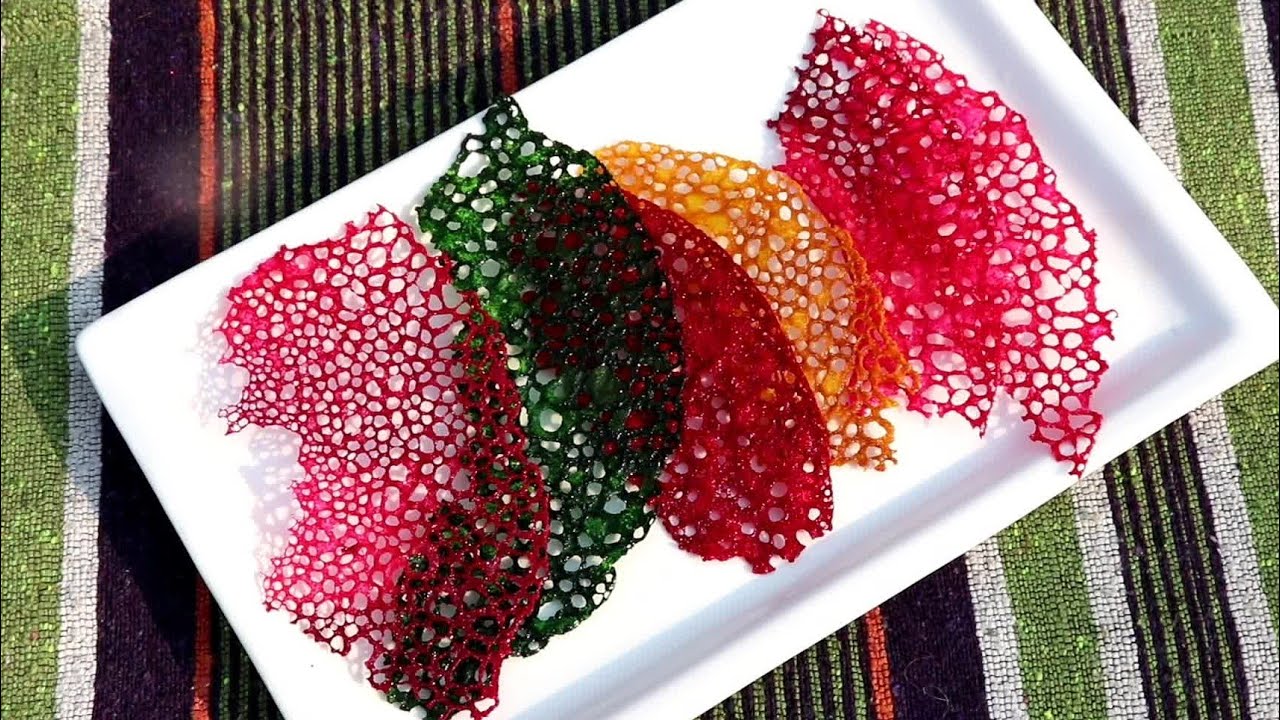 Coral Tuile/Coral tuile recipe made by chef/CORAL TUILE