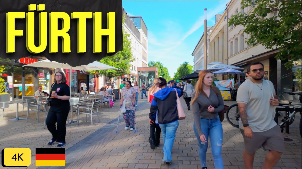 Fürth Walking Tour | Walking Tour of Fürth, Germany | Hidden Gem Near Nuremberg | 4K City Walk 2025