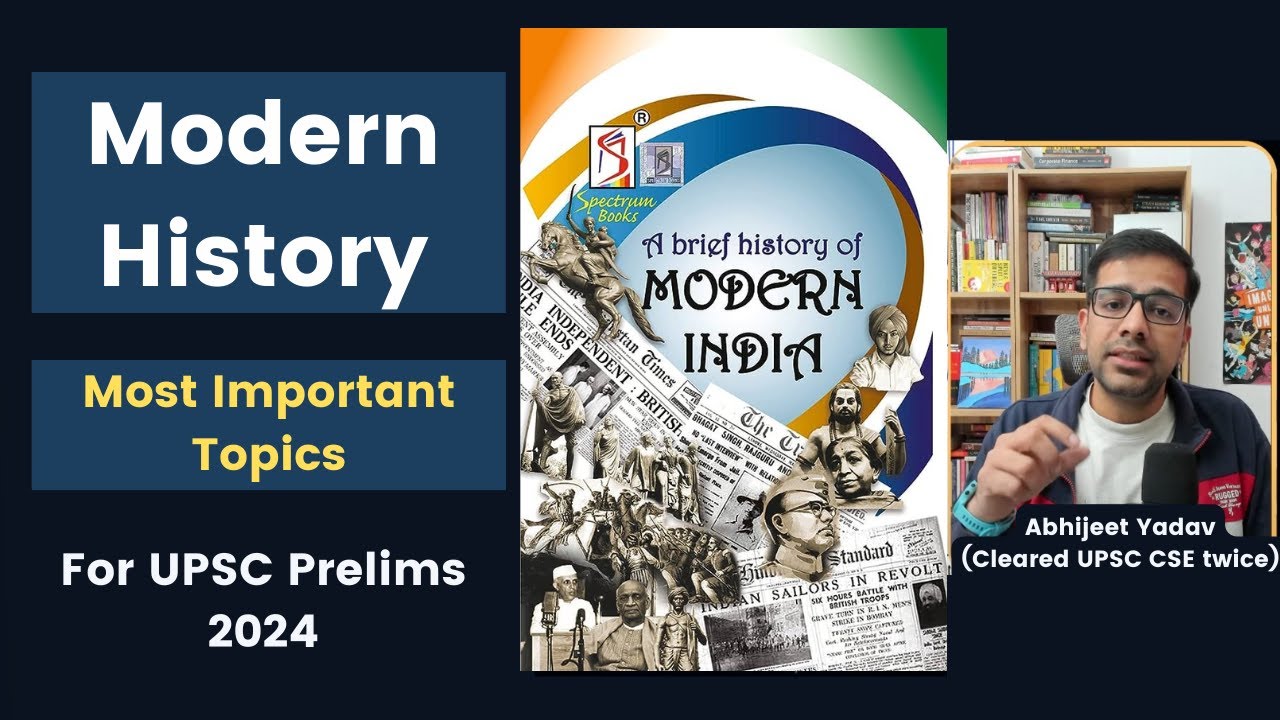 How to read Spectrum Modern History for UPSC Prelims 2024