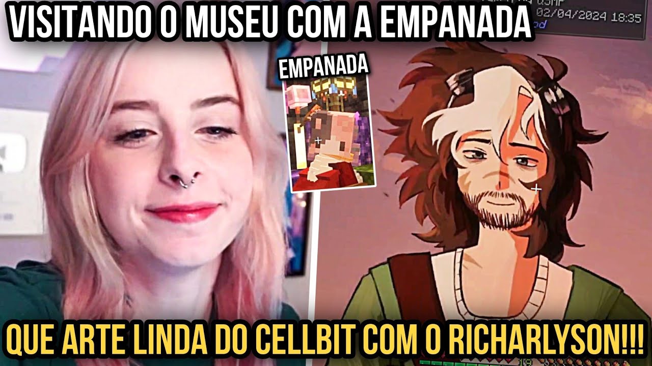 BAGI e EMPANADA REAGEM as ARTES do MUSEU NOVO do QSMP Minecraft