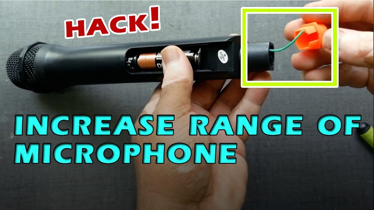 Increase the range of Wireless Mic.. TRANSMITTER HACK !!