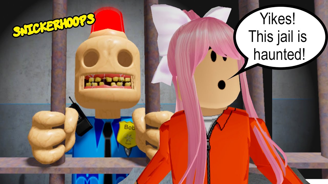 Snicker Hoops ESCAPES SIRENCOP in HAUNTED JAIL | Roblox  Siren Cop Obby | Sparklies Gaming