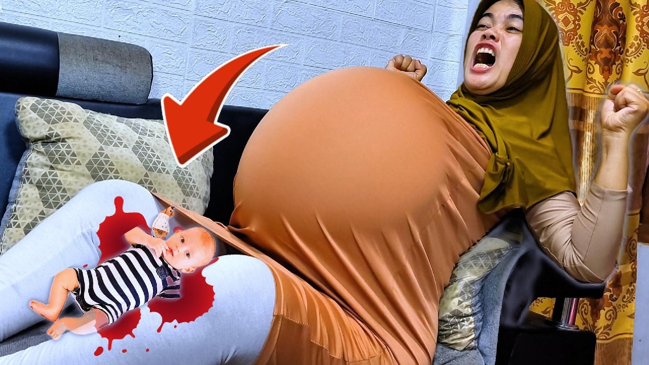 GAWATT...!!! SHOCK...PETIR KILAT MENYAMBAR .. HUJAN DERAS .. MAMA KONTRAKSI MELAHIRKAN BAYI