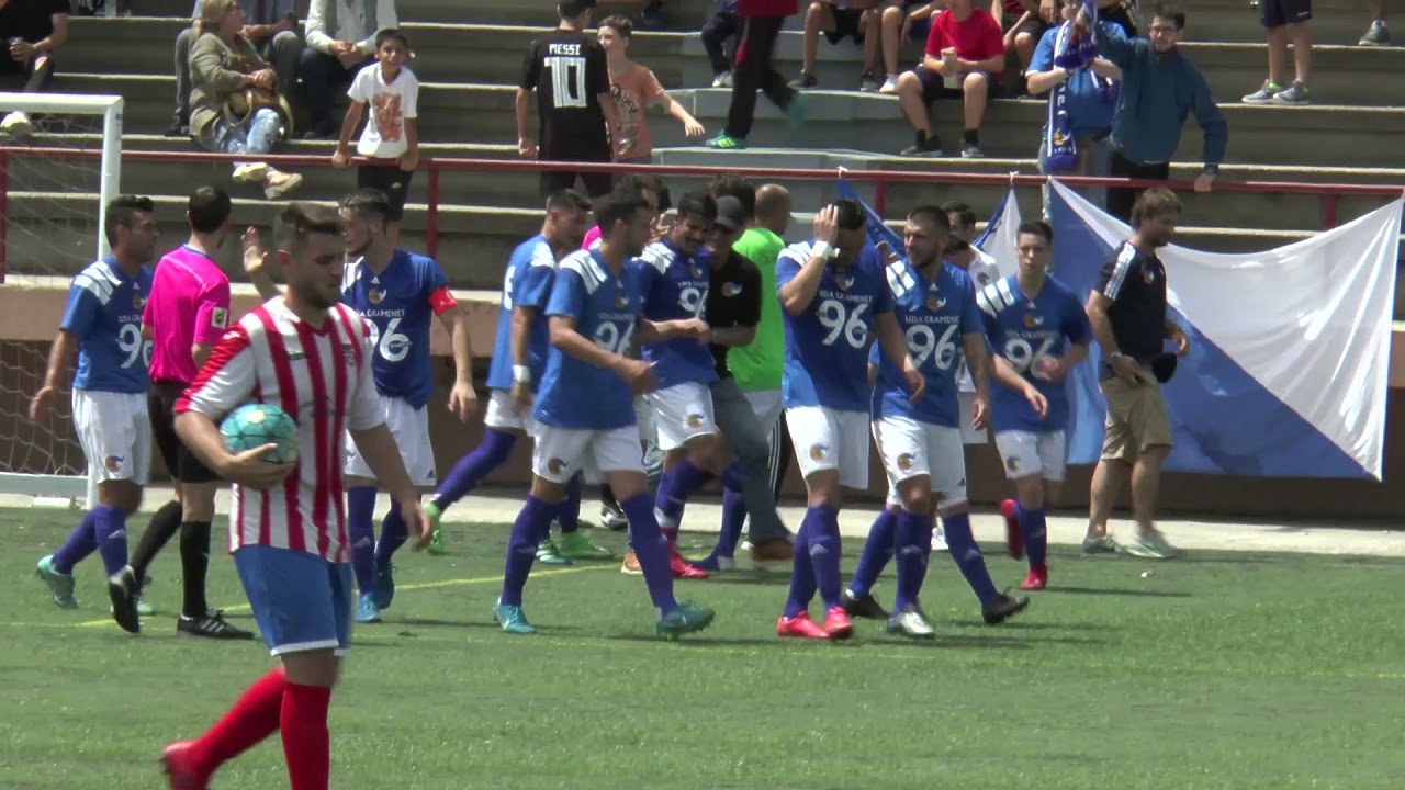 Reportaje del ascenso de la UDA Gramanet a 2ª Catalana Temporada 2017-18