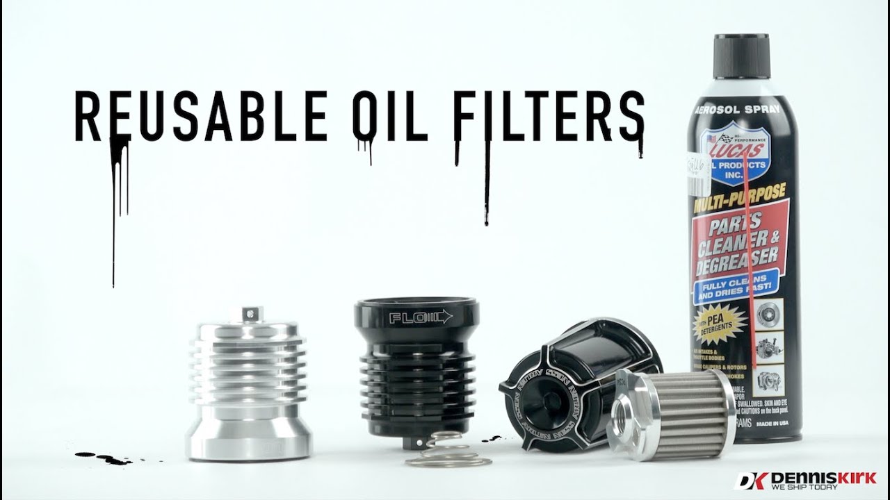 Reusable oil filters | Shop DennisKirk.com for your Bike!