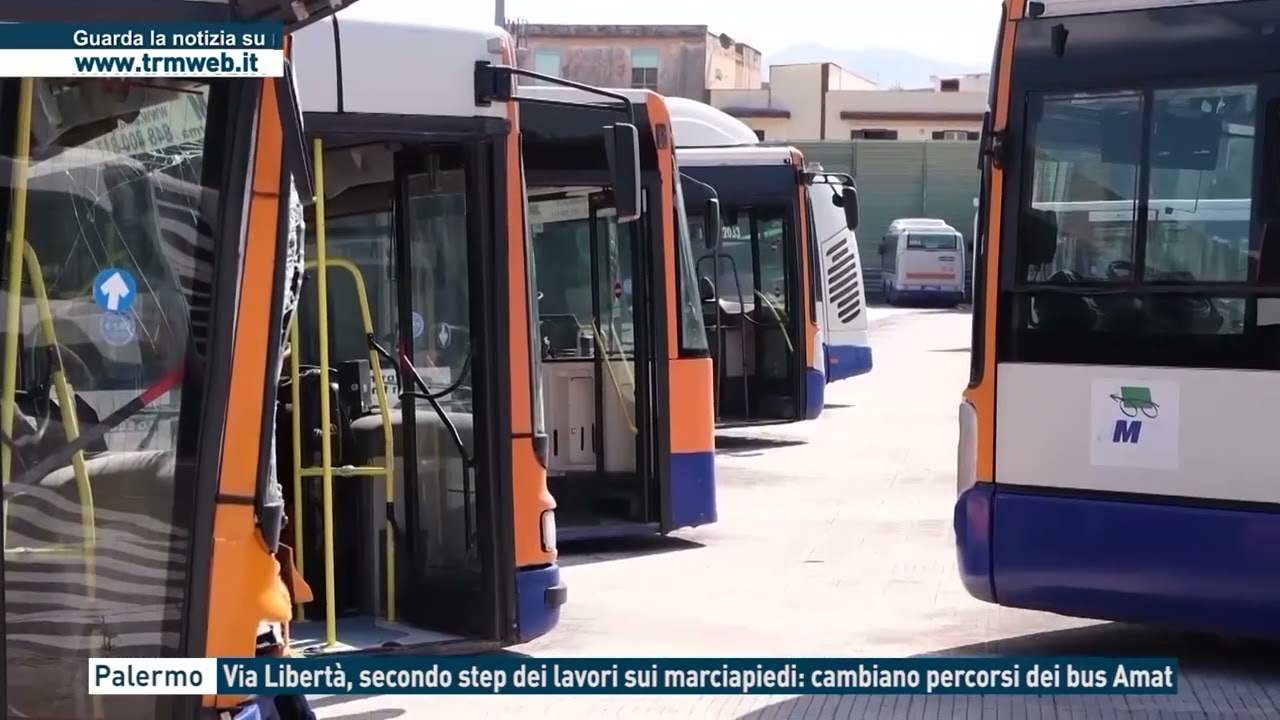 Palermo - Via Libertà, secondo step dei lavori sui marciapiedi: cambiano percorsi dei bus Amat