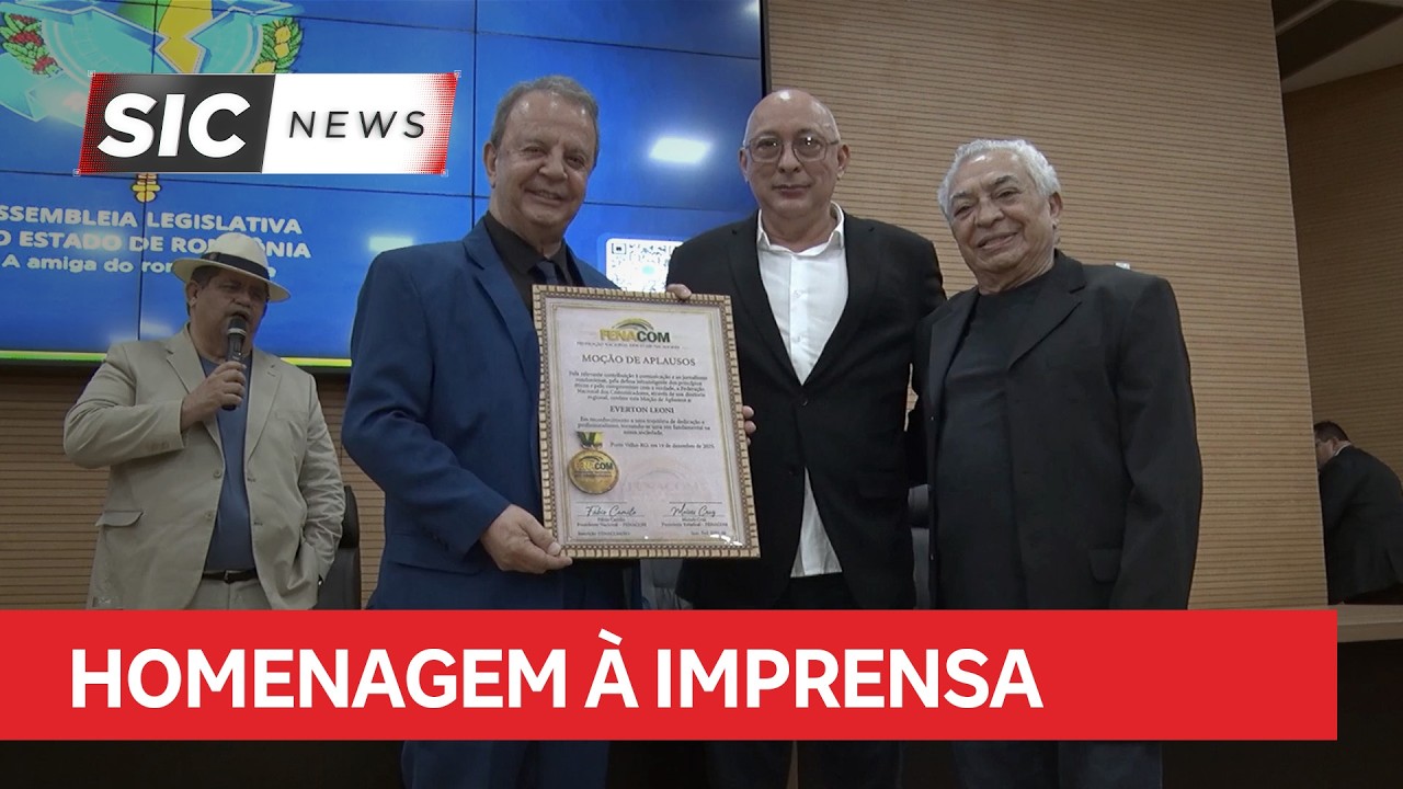 Fenacom premia personalidades que valorizam a imprensa em Rondônia.