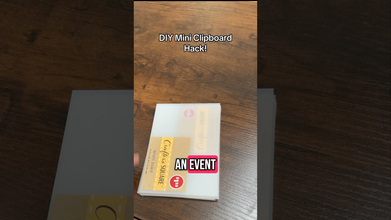 Easy DIY: Mini Clipboard Hack You Can Do in 5 Minutes!