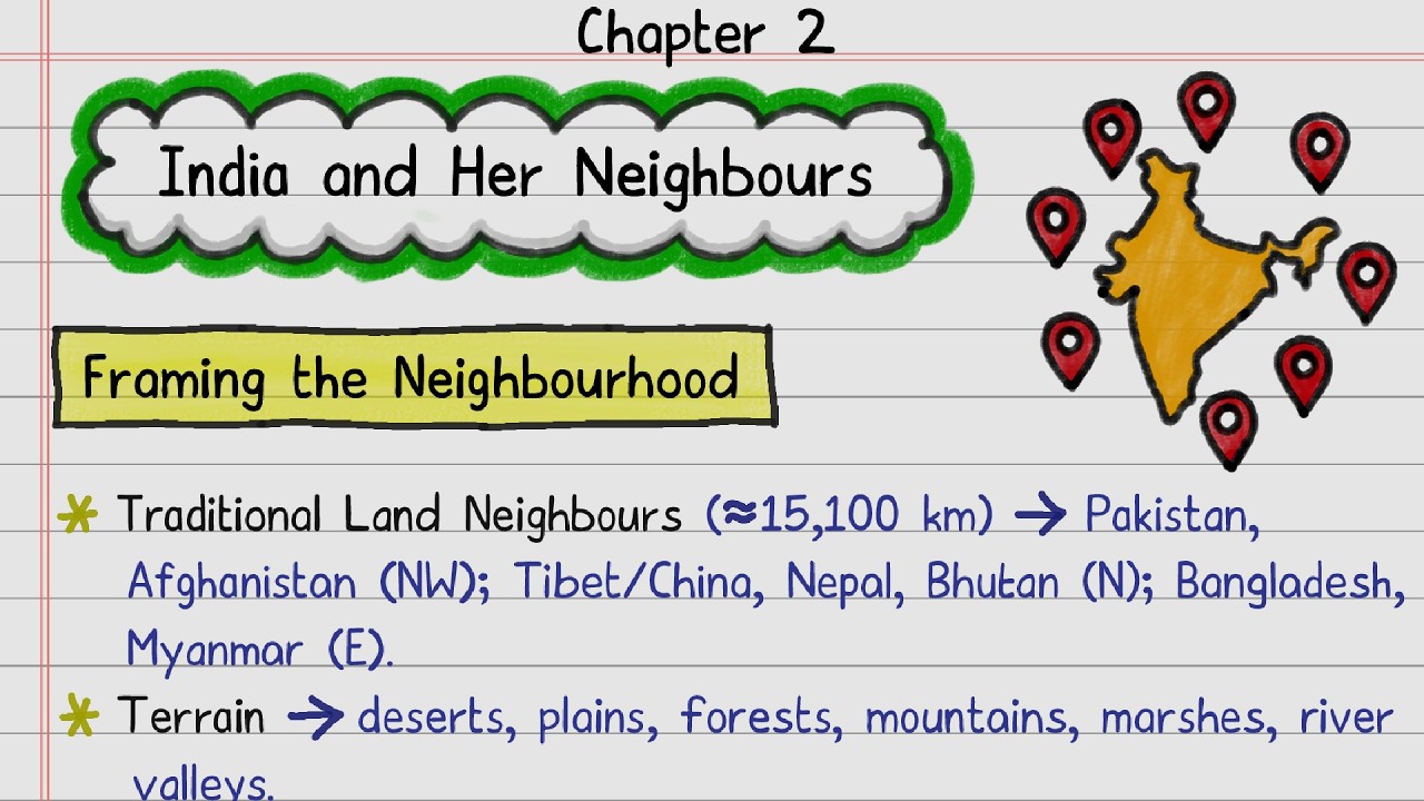 📝FREE Notes | India and Her Neighbours | Class 7 Social Science | NCERT | Part 2 | Self-Study Notes