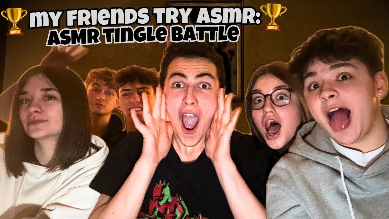 My FRIENDS (classmates) try ASMR for the FIRST TIME: ASMR Tingles CHALLENGE