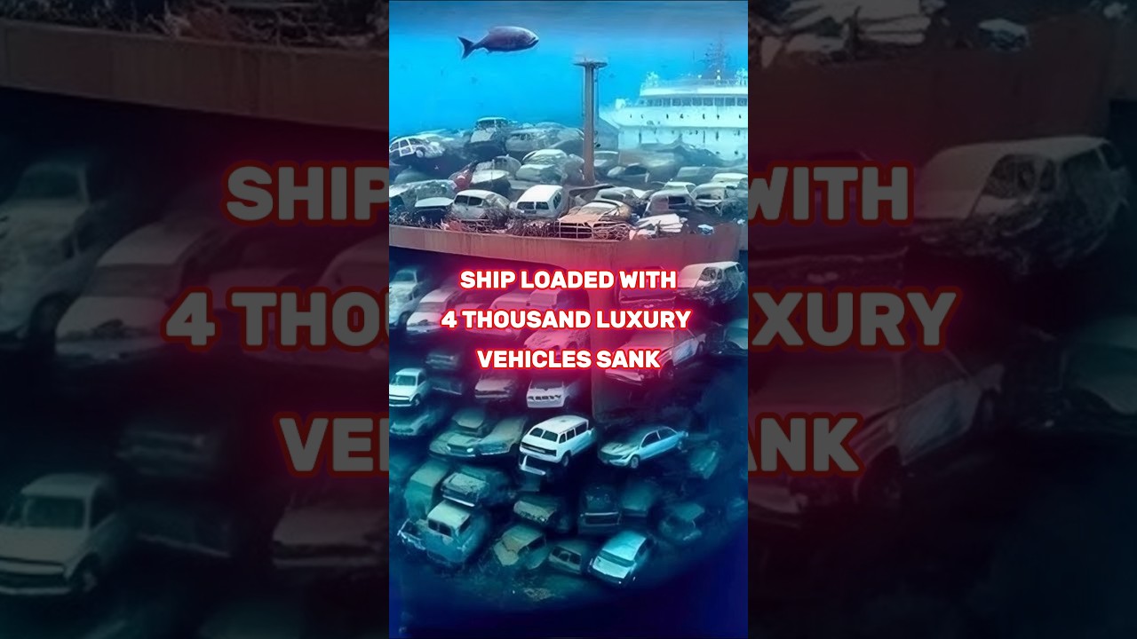 A SHIP LOADED WITH 4 THOUSAND LUXURY VEHICLES SANK IN THE ATLAS OCEAN