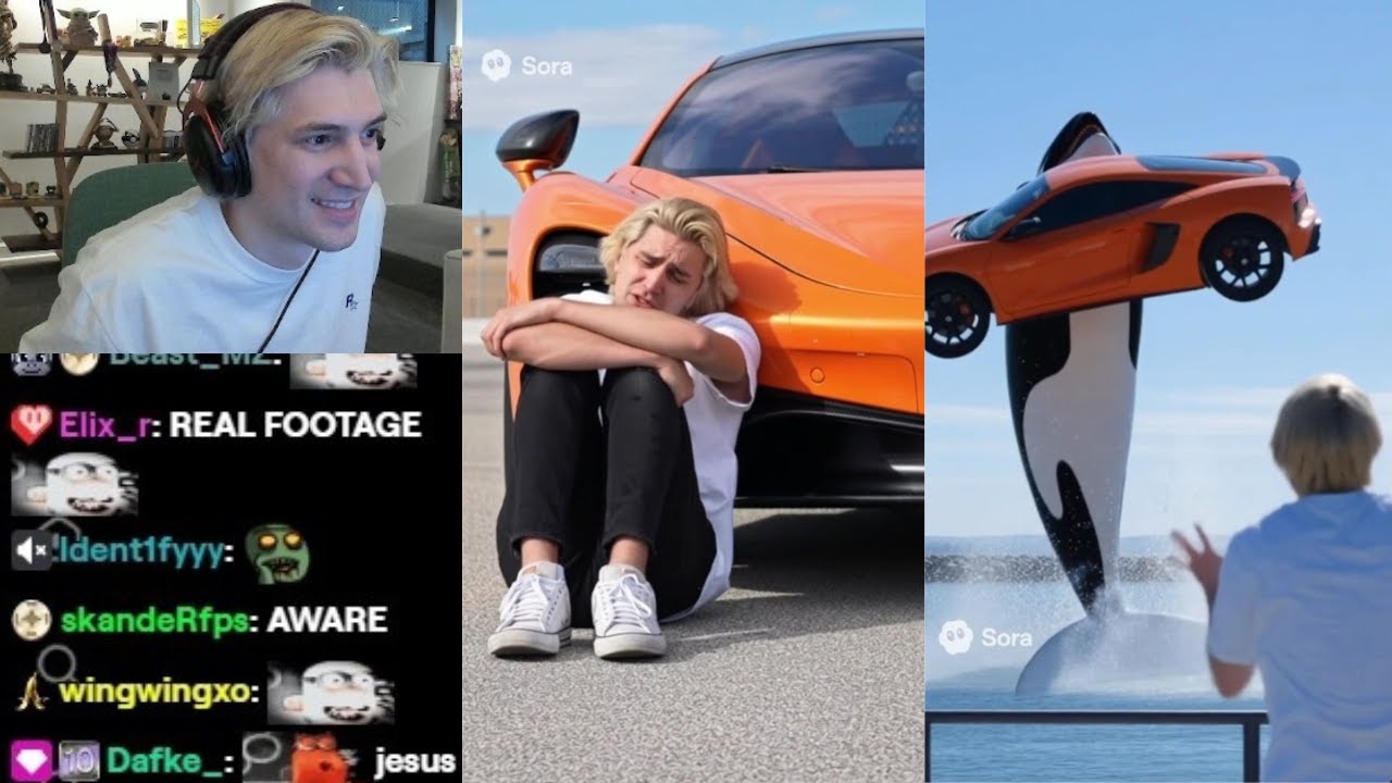 Чат xQc не оставил равнодушным эти правки &laquo;SORA AI&raquo;...