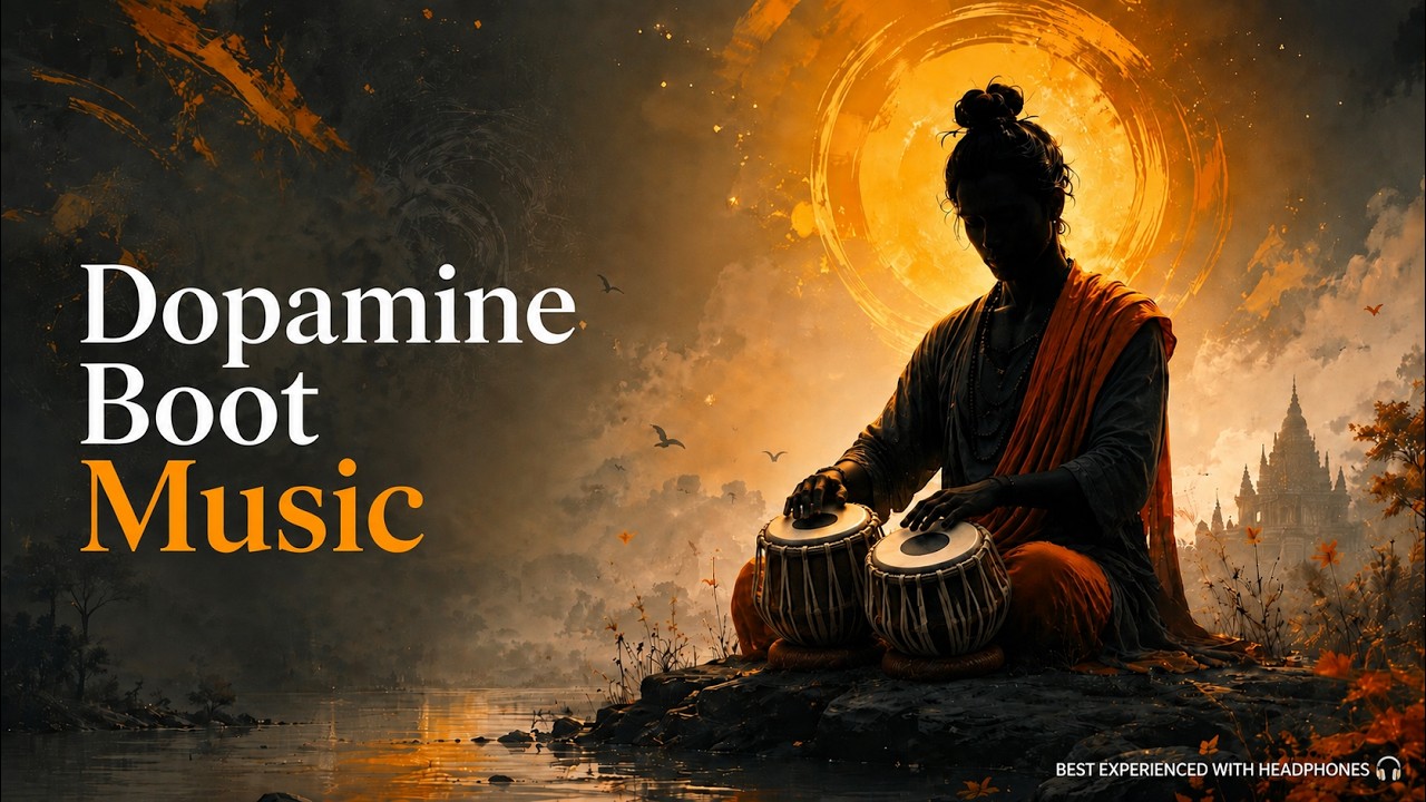 Dopamine Boot Music for Deep Relaxation | Sitar & Flute for Positive Energy | Focus & Feel Happy