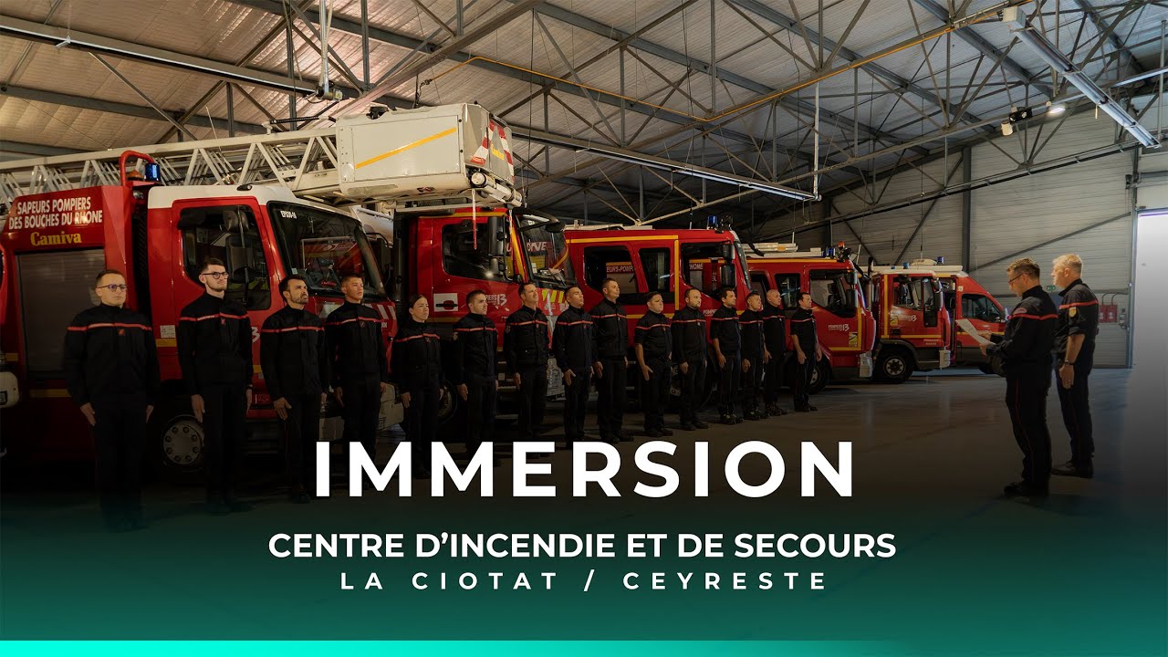 Immersion : les Pompiers13 du CIS La Ciotat dans l'action !
