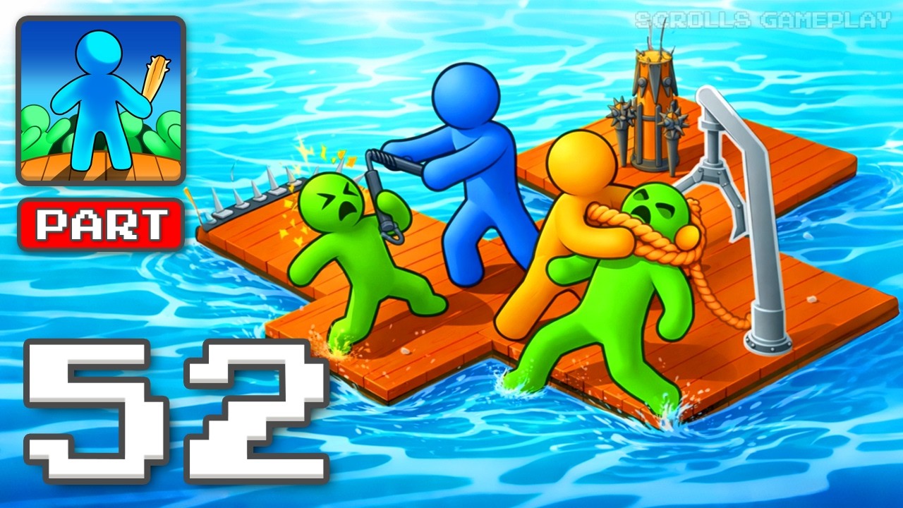 Zombie Raft - Gameplay Walkthrough Part 52 - Dead Seas No Mercy (iOS, Android)
