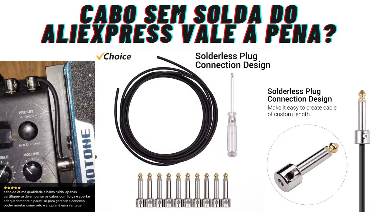 Cabos do AliExpress são bons? Cabo sem solda é ruim!?