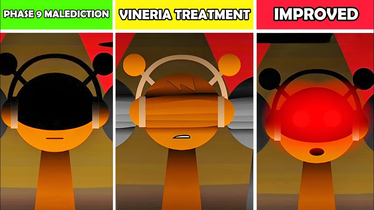 Sprunki Phase 9 Malediction Vs Vineria Treatment Vs Improved