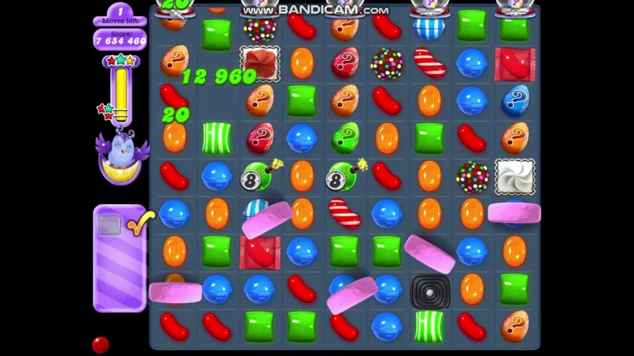 Candy Crush Saga Dreamworld Level 463 CRAZY 20 MINUTE MOONSTRUCK over 25 MILLION points scored! pt 1