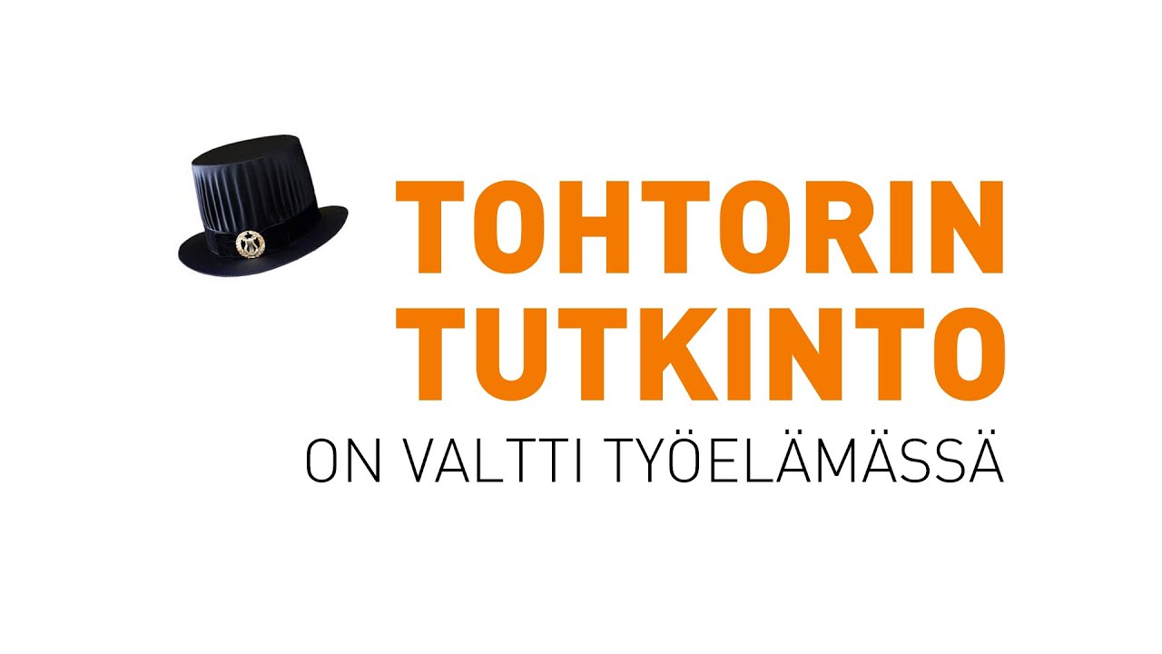 Tohtorin tutkinto on valtti ty&ouml;el&auml;m&auml;ss&auml;