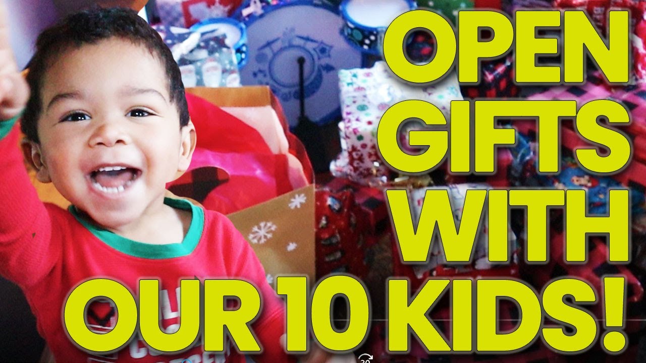 Open Gifts With OUR 10 KIDS!  LARGE Family Christmas  (Large Family Adoption Life)