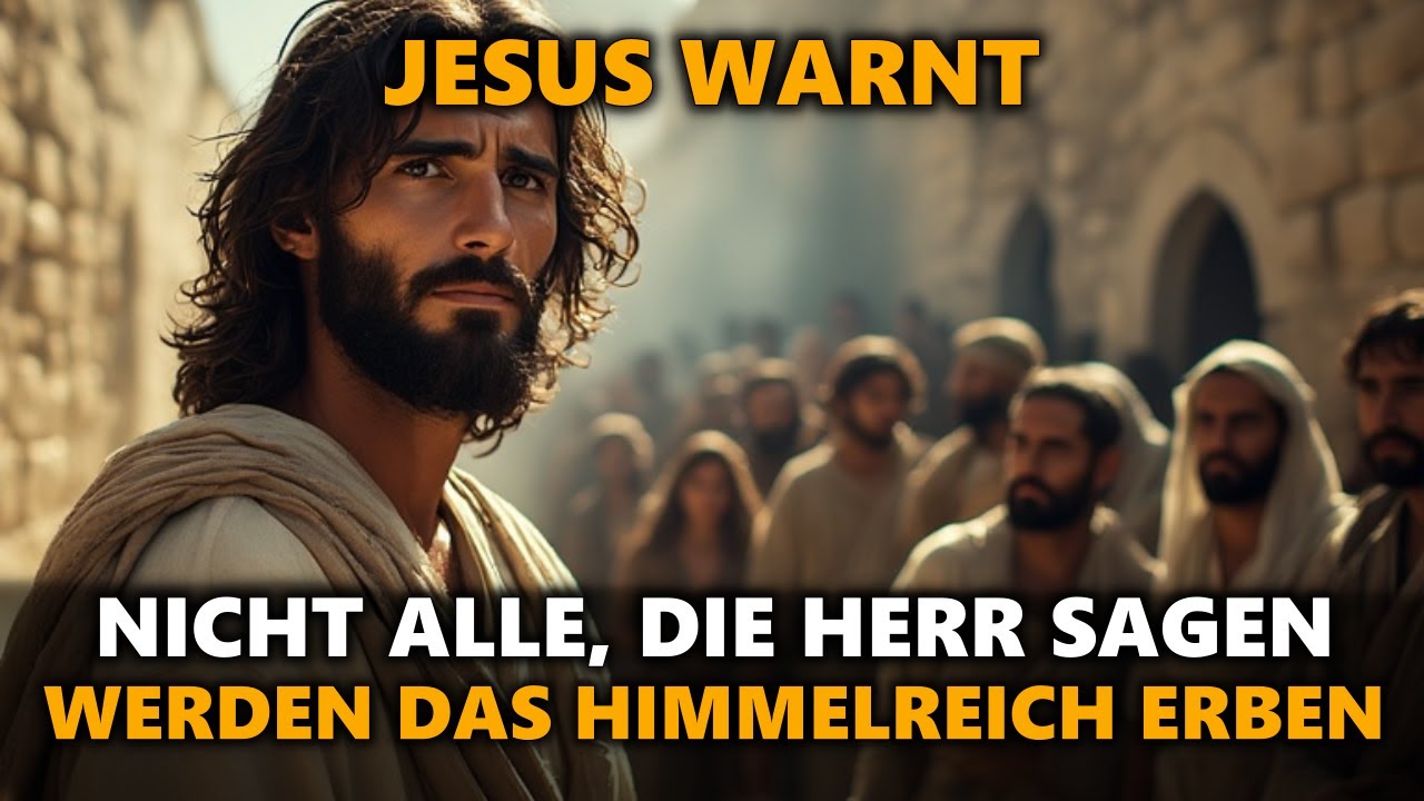 JESUS WARNT: 21 WAHRHEITEN, WARUM NICHT ALLE, DIE IHN HERR NENNEN, DAS HIMMELREICH ERBEN ✝️🔥