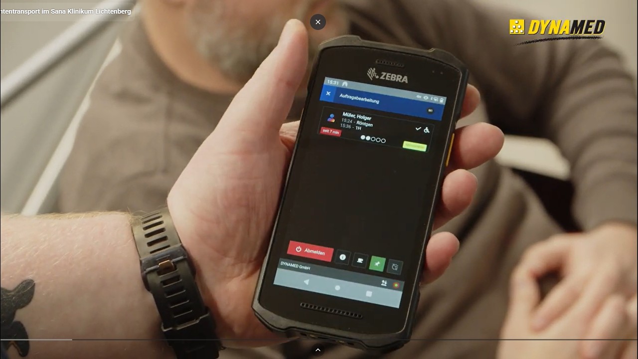 LOGBUCH 7 - digitalisierter Patiententransport im Sana Klinikum Lichtenberg