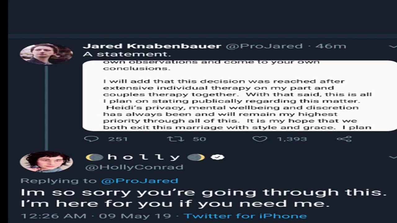 Ross response to pro Jared and holly
