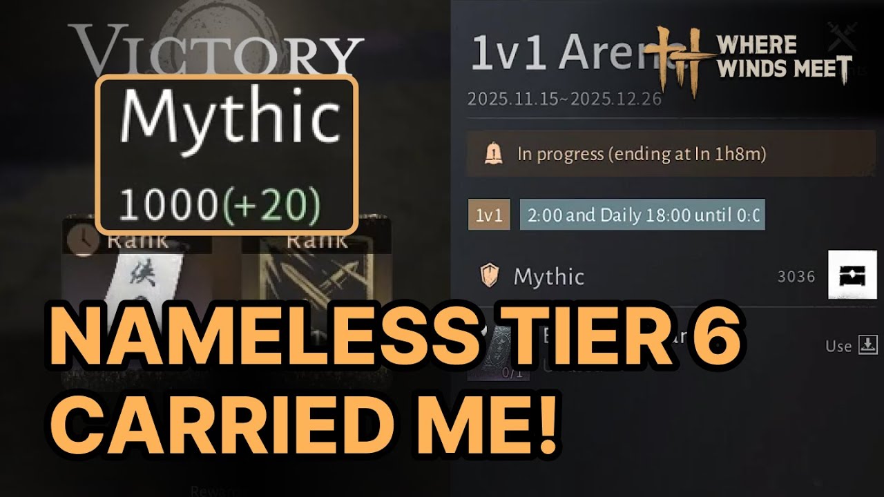Không ngờ Vô danh 6 gánh Leo lên Mythic -Where Winds Meet Arena - #wherewindsmeet #wwmcies3 #leopio