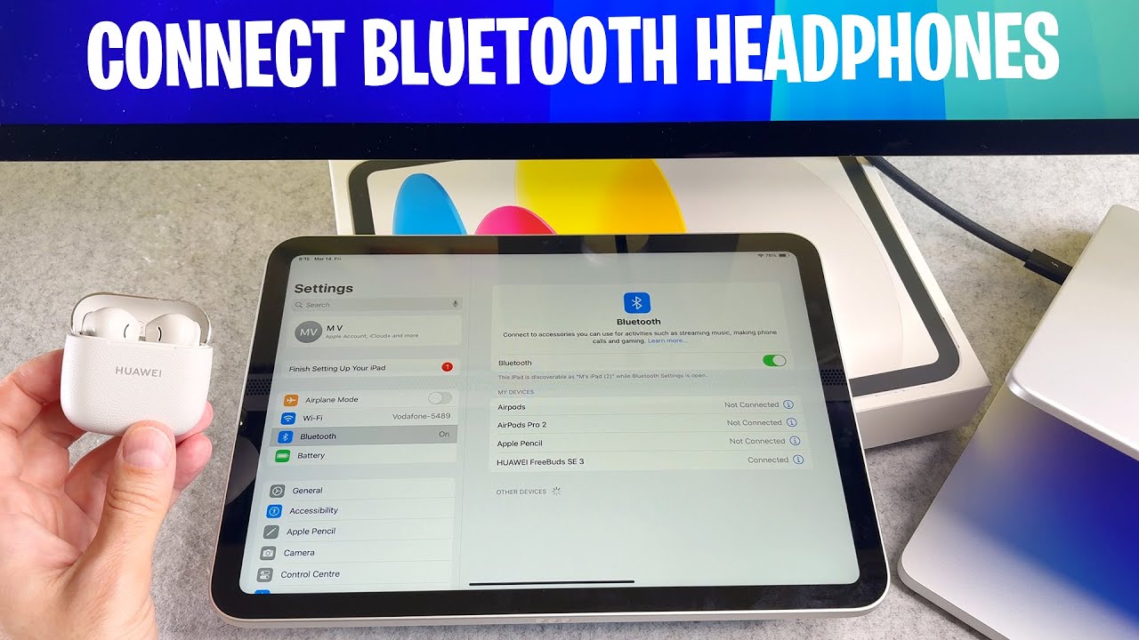 How To Connect Bluetooth Headphones to iPad 11th Generation