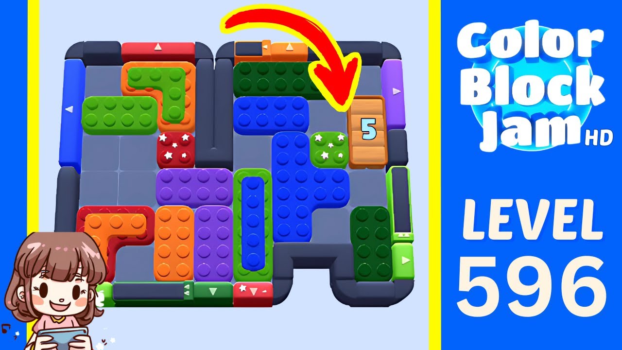 Color Block Jam Level 596 Solution Walkthrough