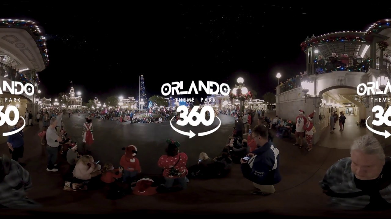 Mickey's Once Upon a Christmastime Parade 2017 in 4K / 360 / VR / AMBIX