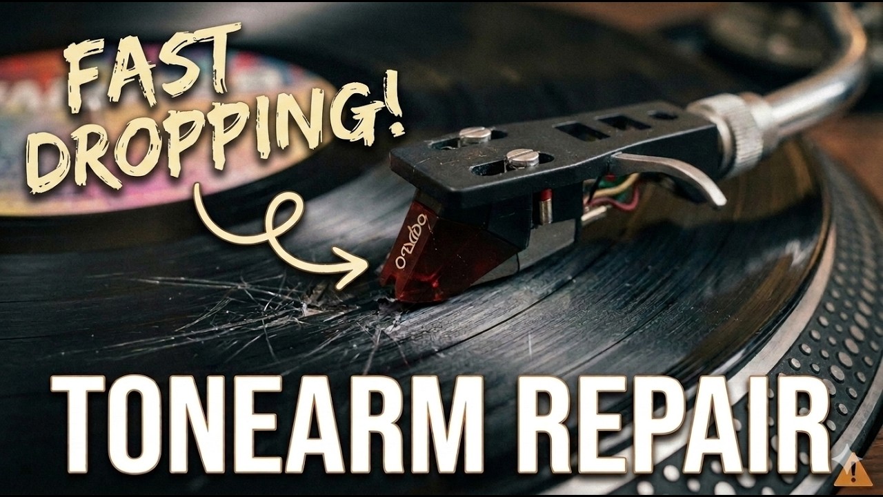 How To Repair a Fast Dropping Turntable Tonearm