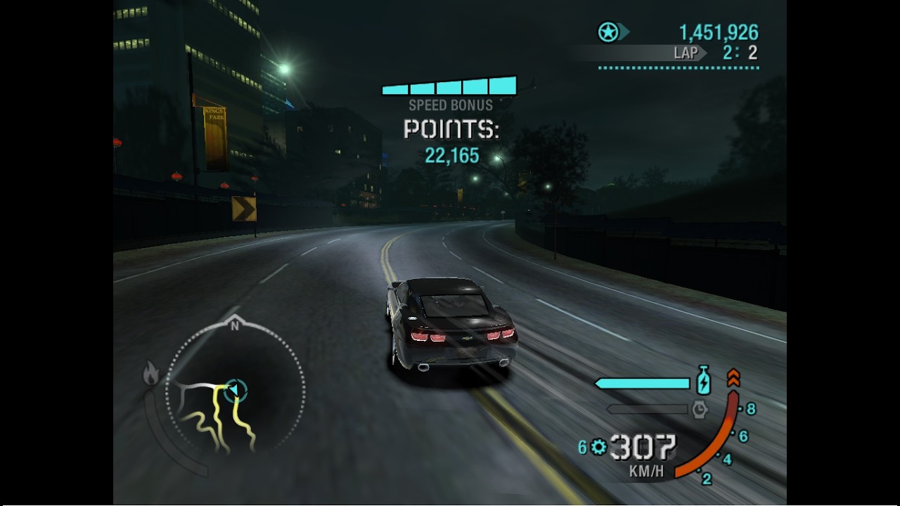 NFS Carbon DRIFT | Old Quarter | 2 laps Camaro (keyboard)