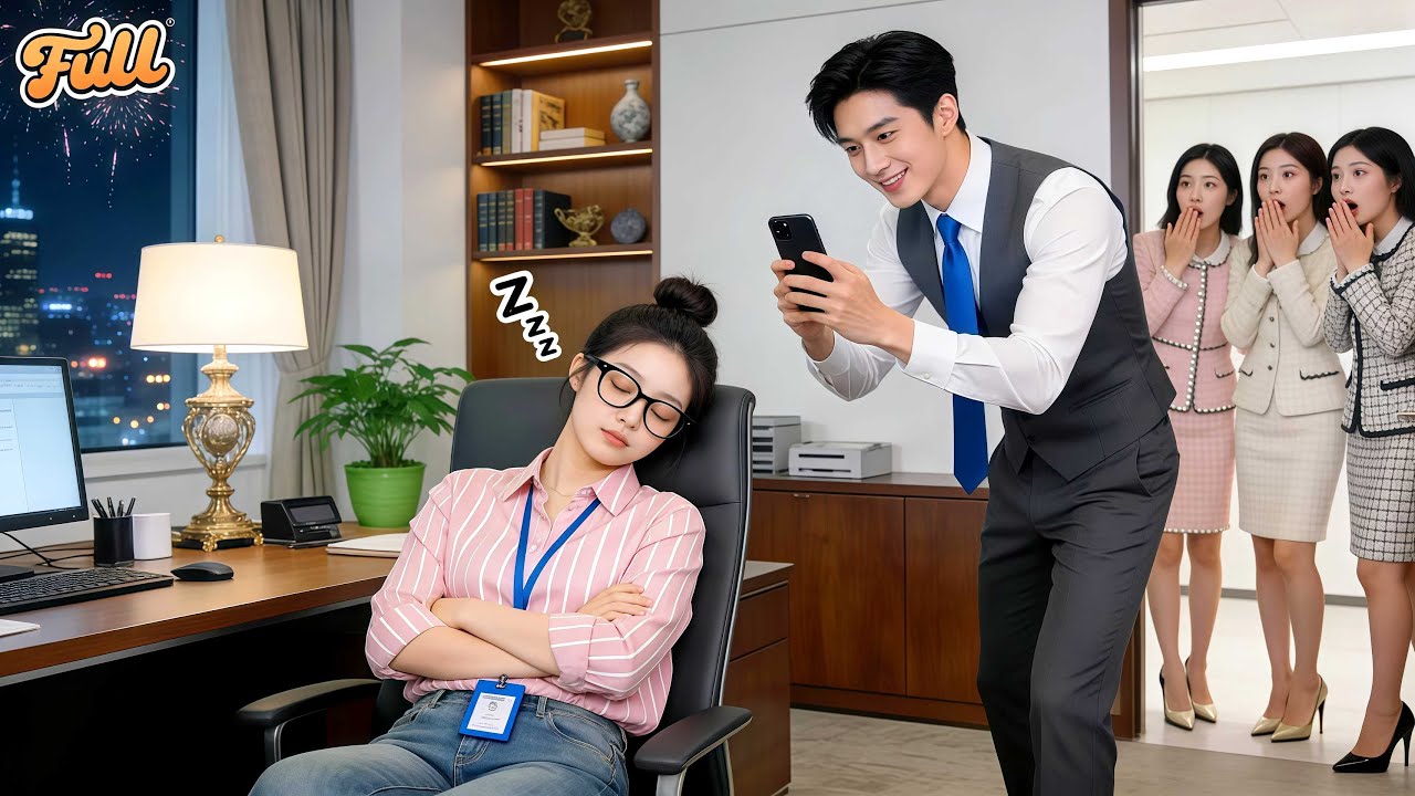 All Staff Dressed Fancy To See The CEO,But Intern Didn't Care&Slept Soundly In His Office!Love Came!