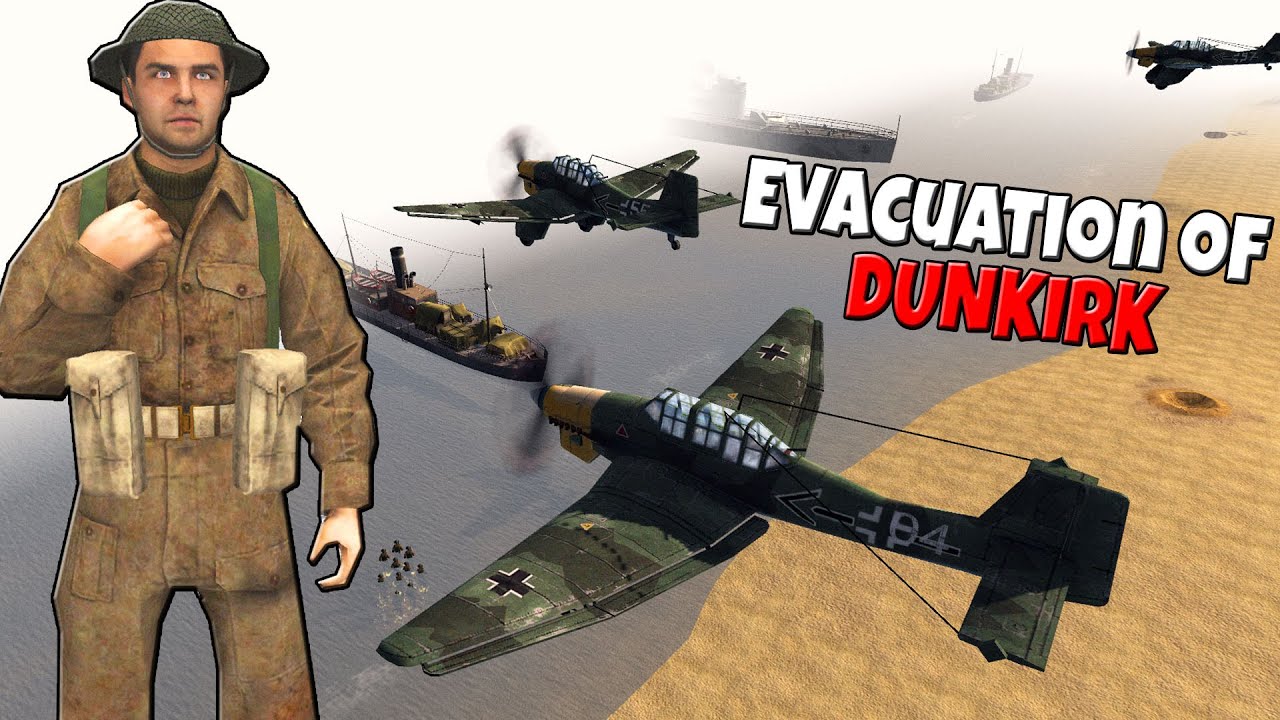 BRUTAL Evacuation of DUNKIRK BEACH! - Men of War: Valour Mod Battle Simulator