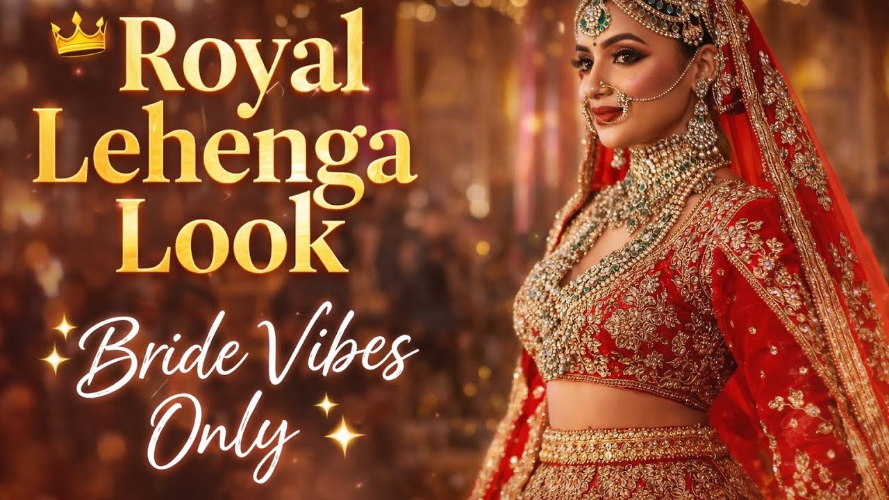 Royal Lehenga Look 👑 | Bride Vibes Only ✨ | Wedding Special