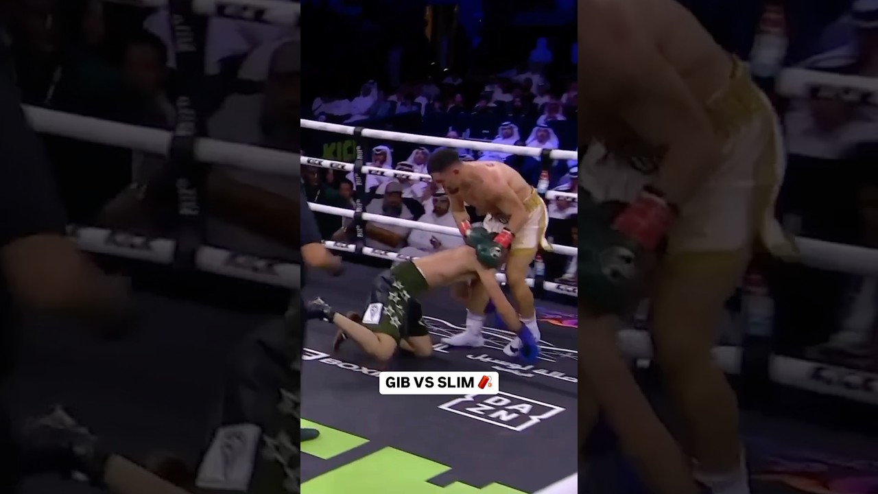 Gib vs Slim was action packed 💥 #misfitsboxing #highlights