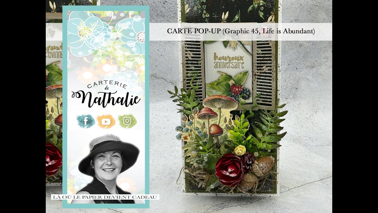 Carte Pop-Up Graphic 45-Life is Abundant