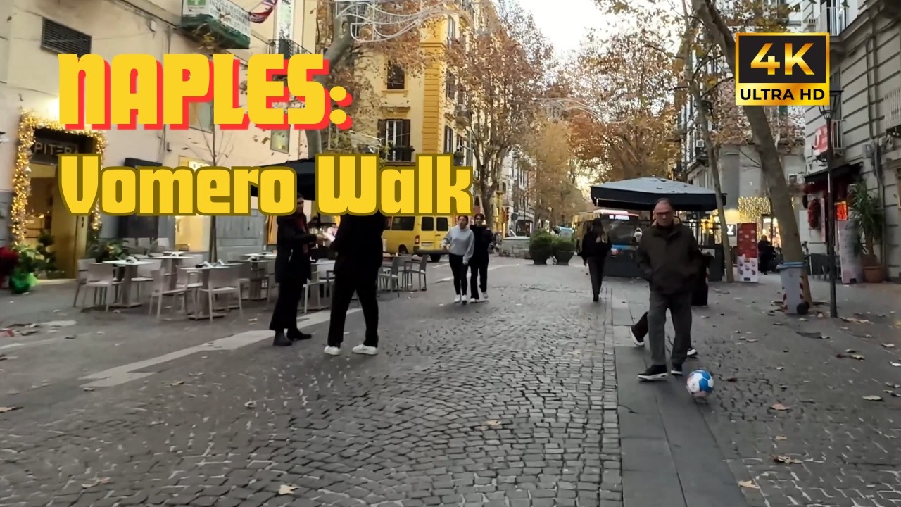 Naples Local Walk 🇮🇹 | Sunny Late Morning in Vomero (No Crowds, Real City Life) [4K]