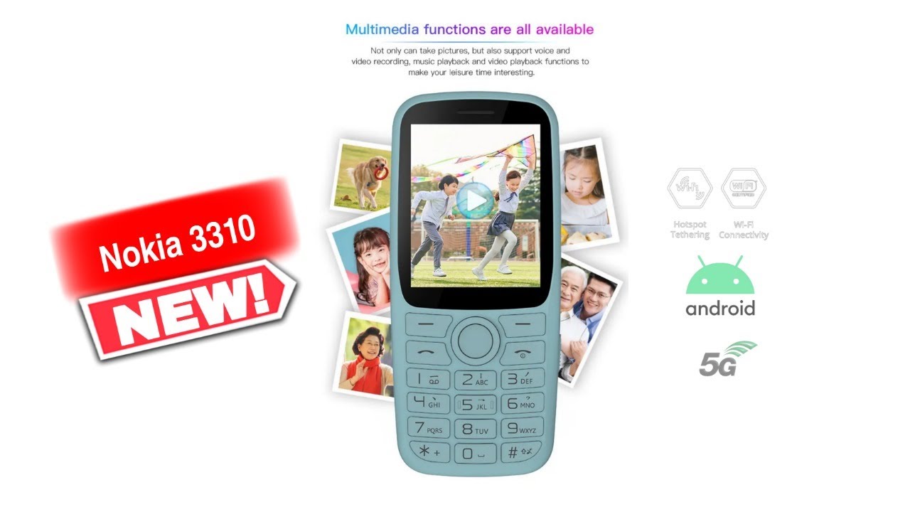 Nokia 3310 5g Trailer,Release date🎯New Nokia android touch keypad mobile phone