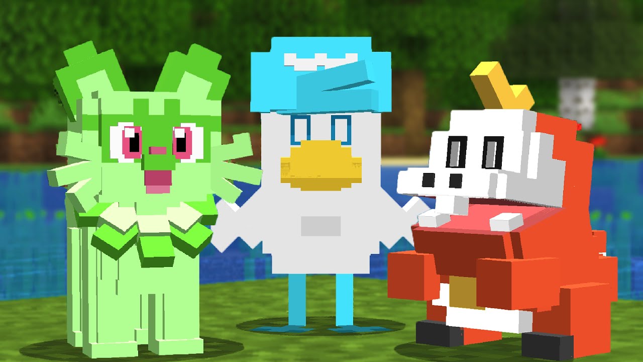 【マイクラ】モブをポケモンスカーレット・バイオレットに作り直すマインクラフト