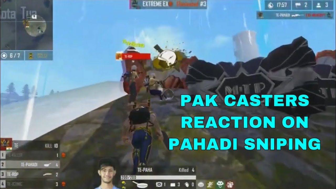 PAKISTAN 🇵🇰 CASTERS REACTION ON PAHADI GAMING SNIPNG