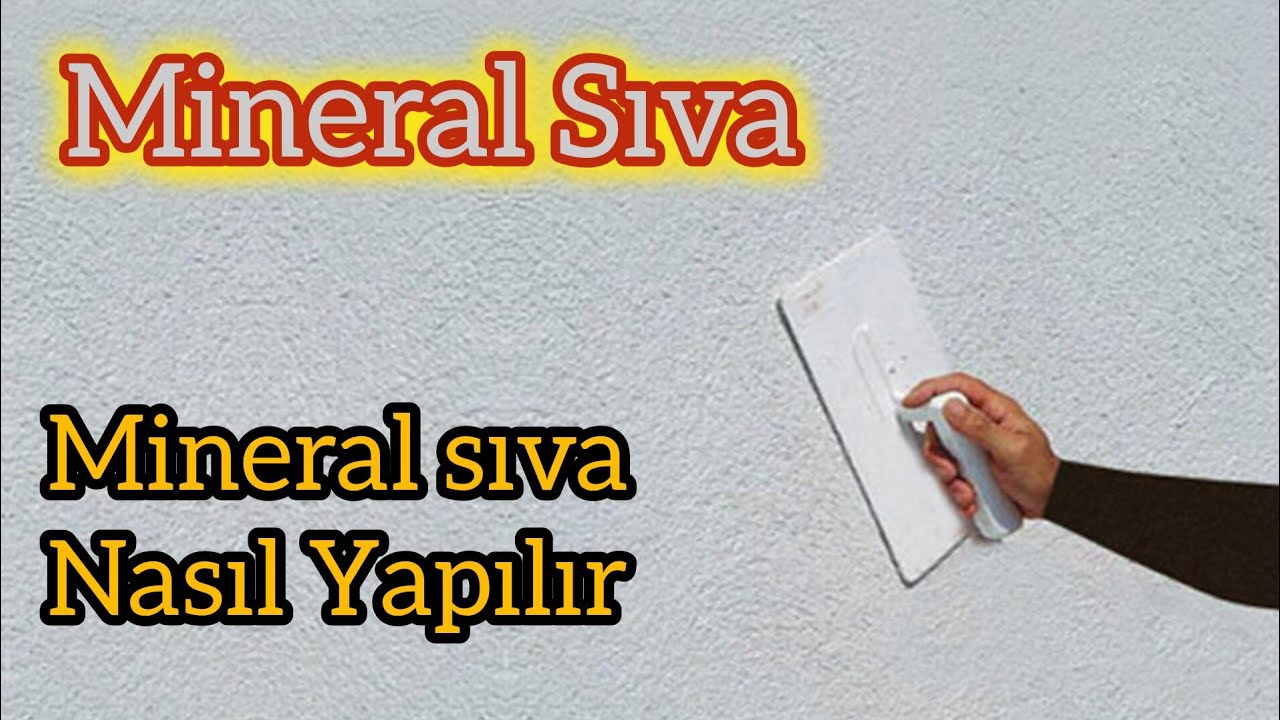 MİNERAL SIVA 💥Nasıl Yapılır
