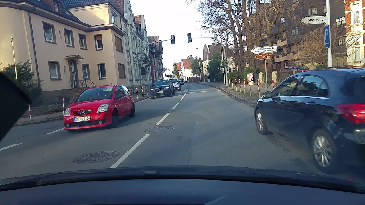 Fahrt von Soest nach Werl in NRW über Ampen-Westönnen (Drive from Soest to Werl)